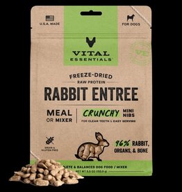 Vital Essentials Vital Essentials Freeze Dried Mini Nibs Crunchy Rabbit