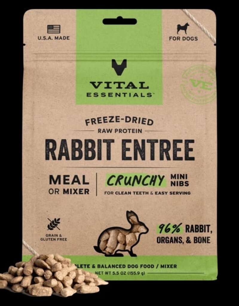 Vital Essentials Vital Essentials Freeze Dried Mini Nibs Crunchy Rabbit