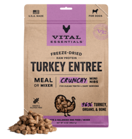 Vital Essentials Vital Essentials Freeze Dried Mini Nibs Crunchy Turkey