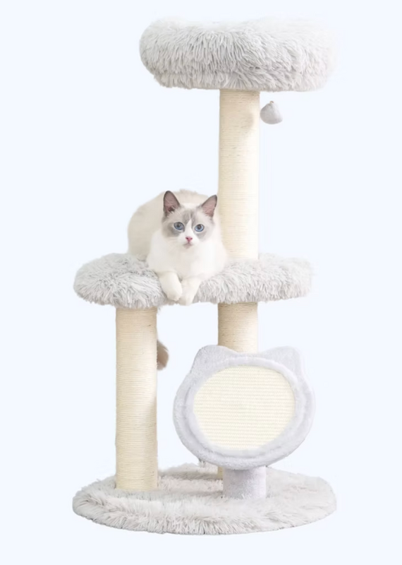 Pet Pals Pet Pals Rockview Mid-Century Modern 3-Level Cat Tree