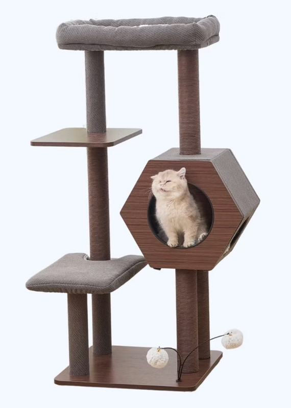 Pet Pals Pet Pals Wagon 2.0 Mid-Century Modern 5-Level Cat Tree