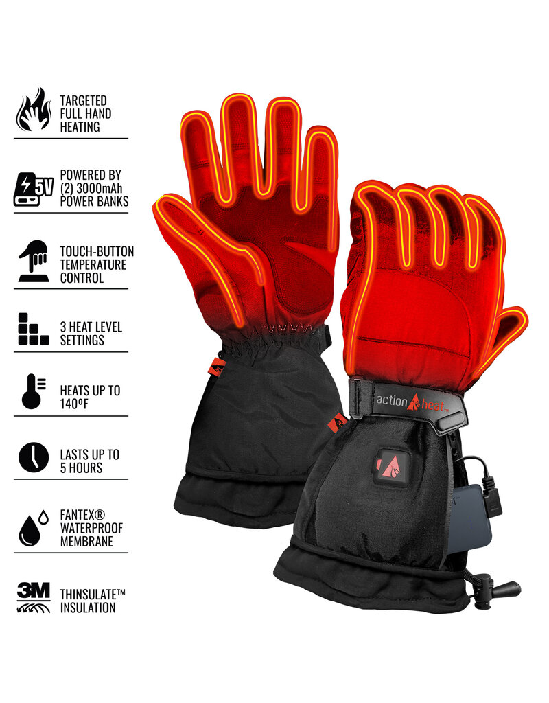 Actionheat ActionHeat 5V Rechargeable Heated W Snow Gloves