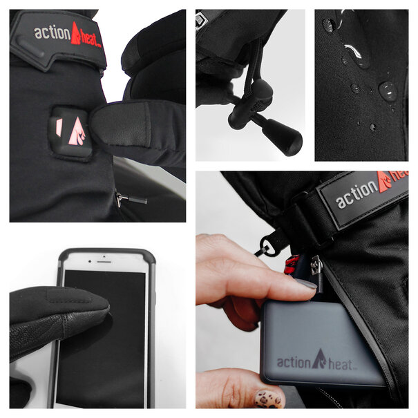 Actionheat ActionHeat 5V Rechargeable Heated W Snow Gloves
