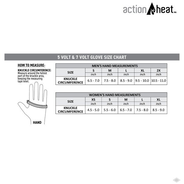 Actionheat ActionHeat 5V Rechargeable Heated W Snow Gloves