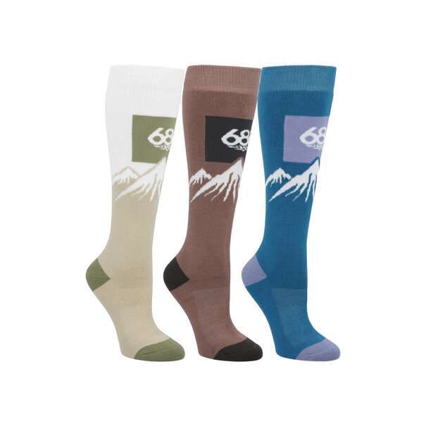 686 686 Snow Caps W Sock (3-Pack) (5242)
