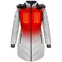 ActionHeat 5V Heated Long W Puffer Jacket W/ Hood (5242)