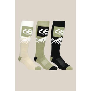 686 SNOW CAPS SOCK 3-PACK (6252)