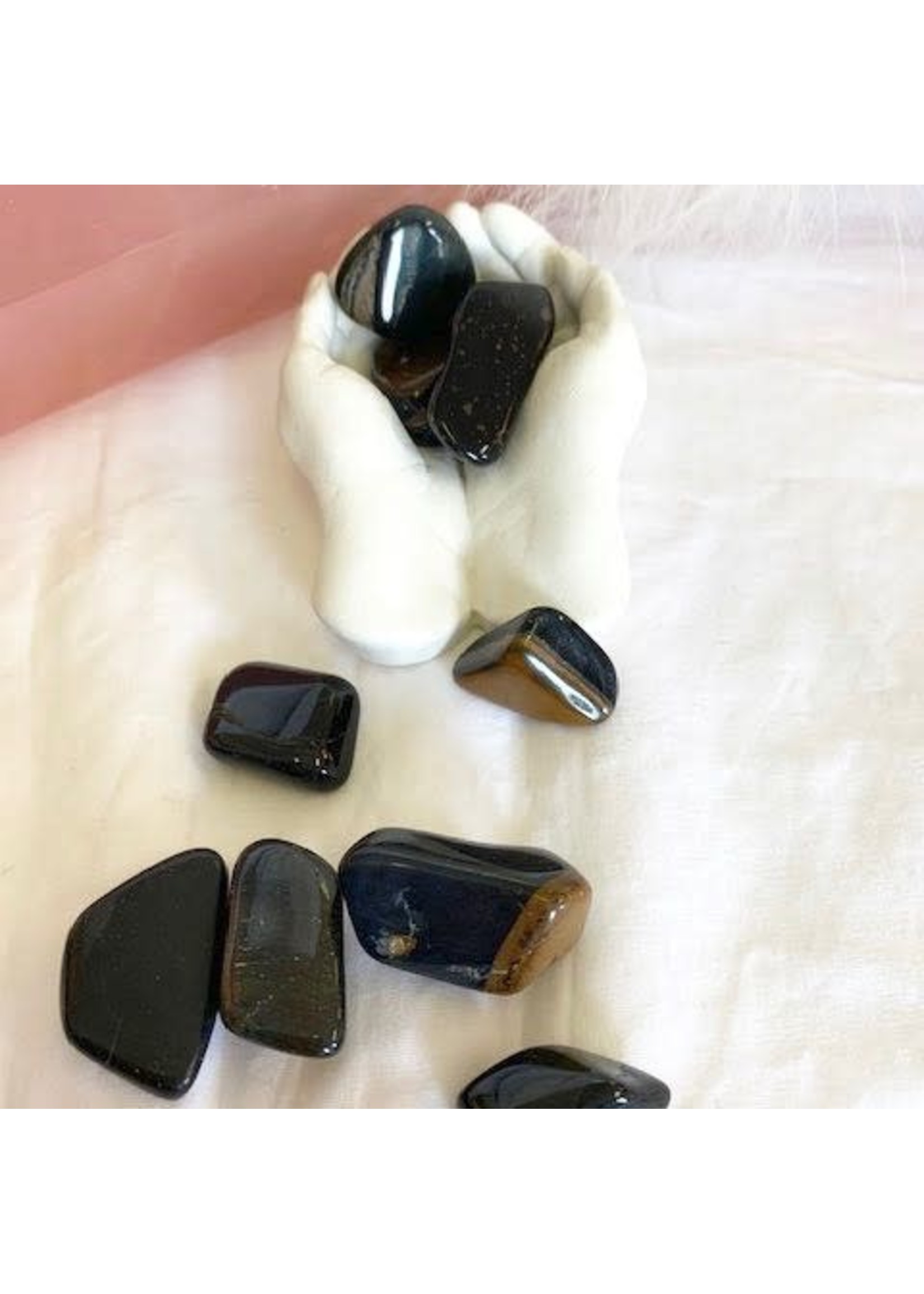 Blue Tiger Eye Tumbled to Relieve Stress