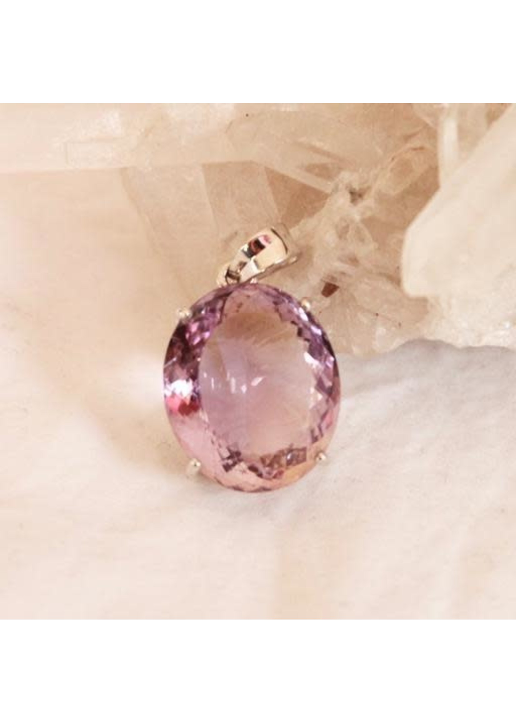 Ametrine Pendant ~ Oval Faceted front and back