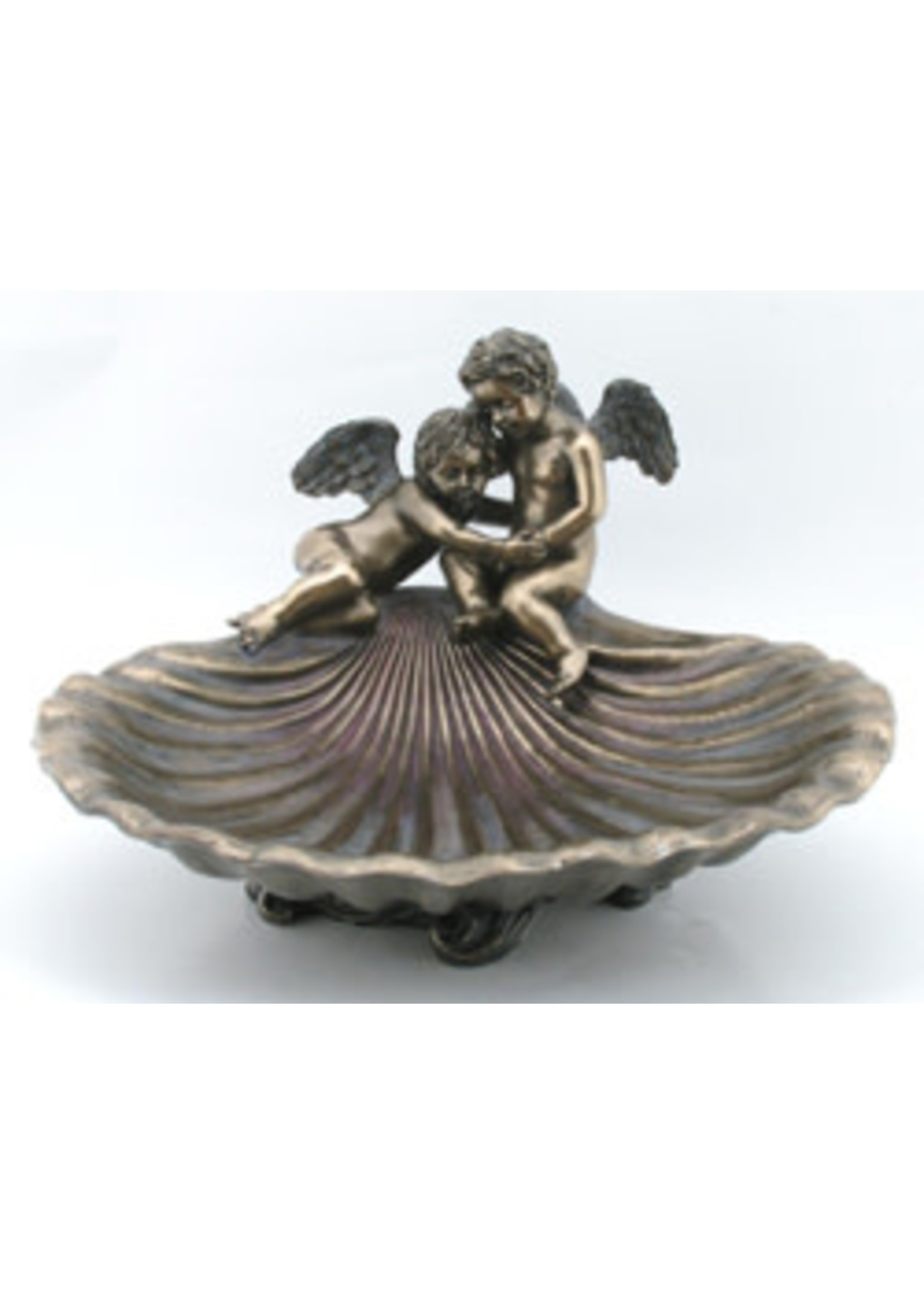 Cherubs on Scallop Shell Dish