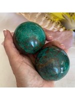 Chrysocolla Spheres to step into your Goddess energy