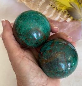 Chrysocolla Sphere to step into your Goddess energy