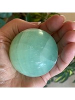 Green Calcite Sphere for peaceful soothing energy