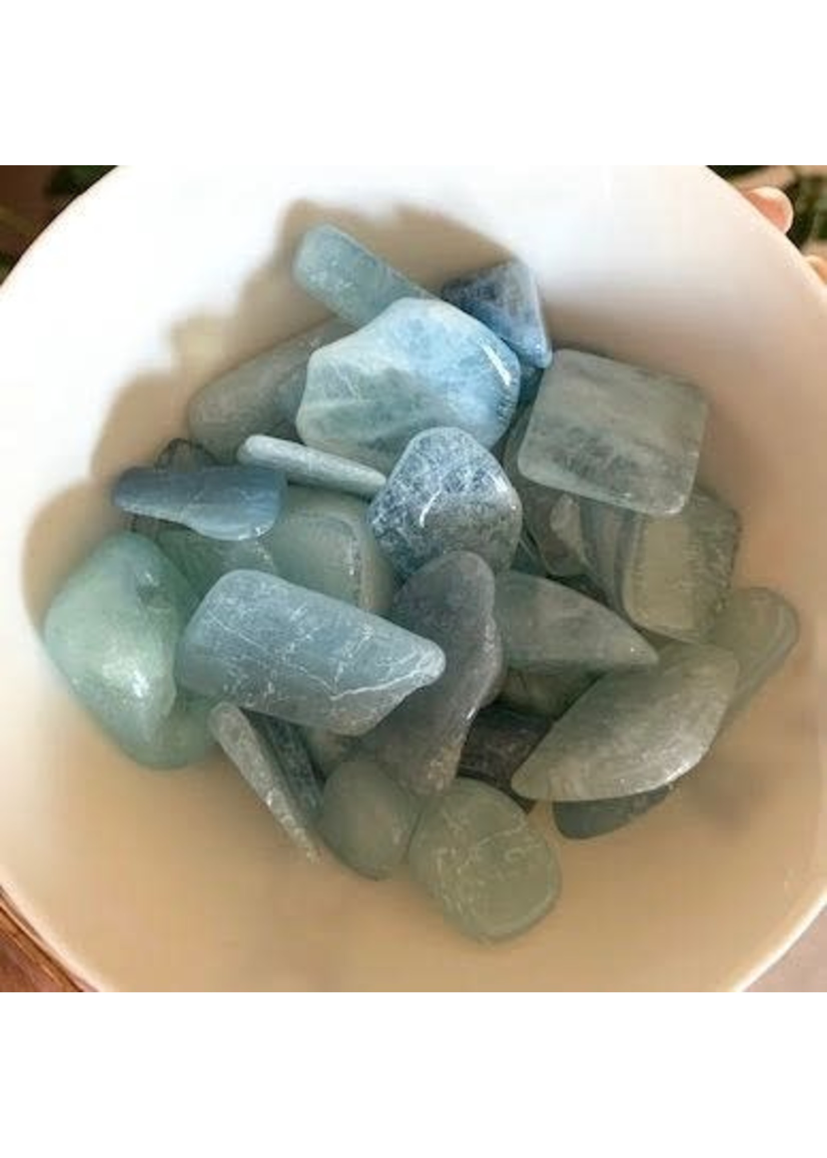 Aquamarine Tumbled for going with the flow