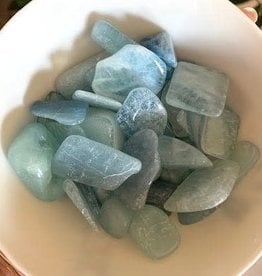 Aquamarine Tumbled for going with the flow