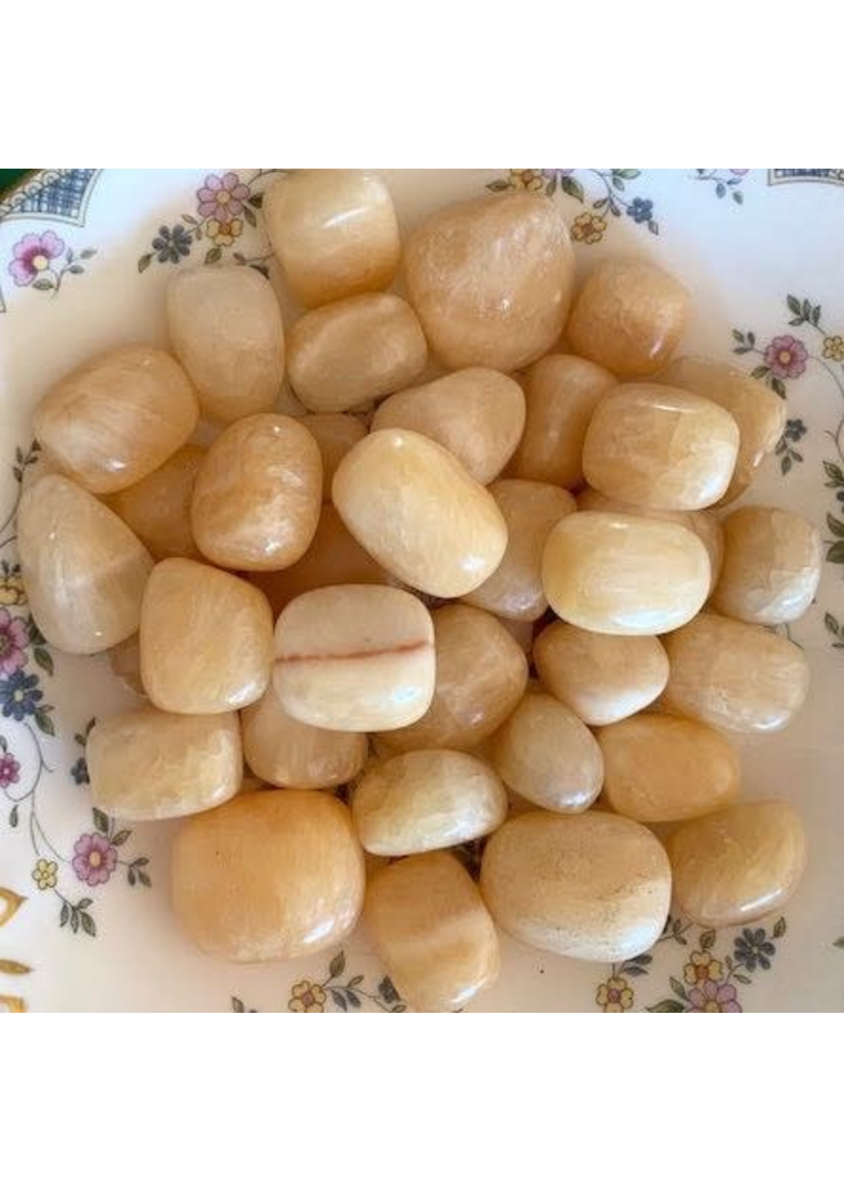 Yellow Calcite Tumbled for energizing