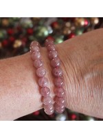 Crystal Bracelet - Strawberry Quartz