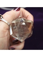 Quartz Sacred Geometry Icosahedron or flowing energy  Small 1.5"