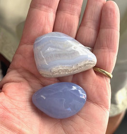 Blue Lace Agate Polished for gentle communication