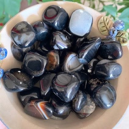 Black online banded agate