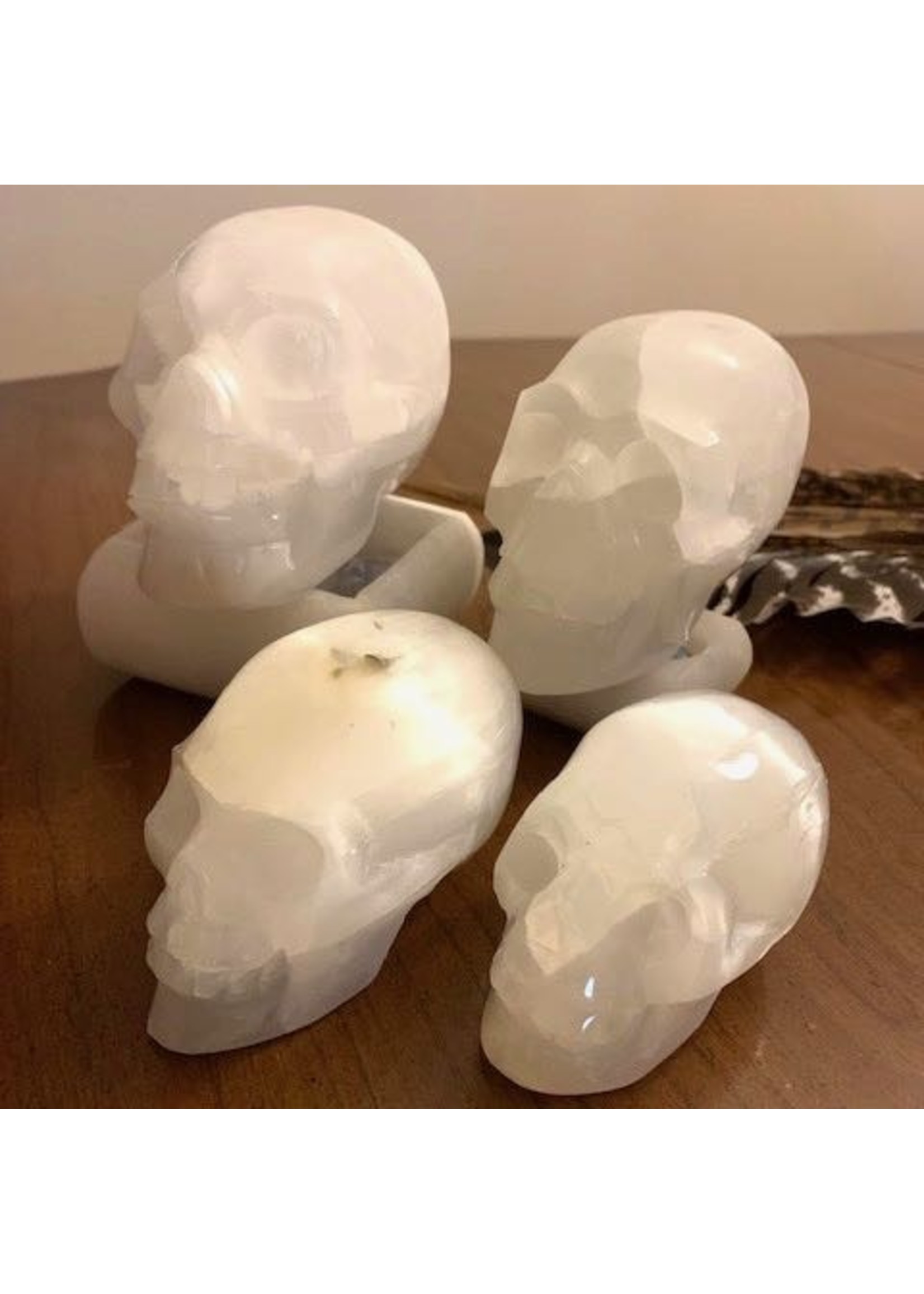 Selenite Skulls for channeling light
