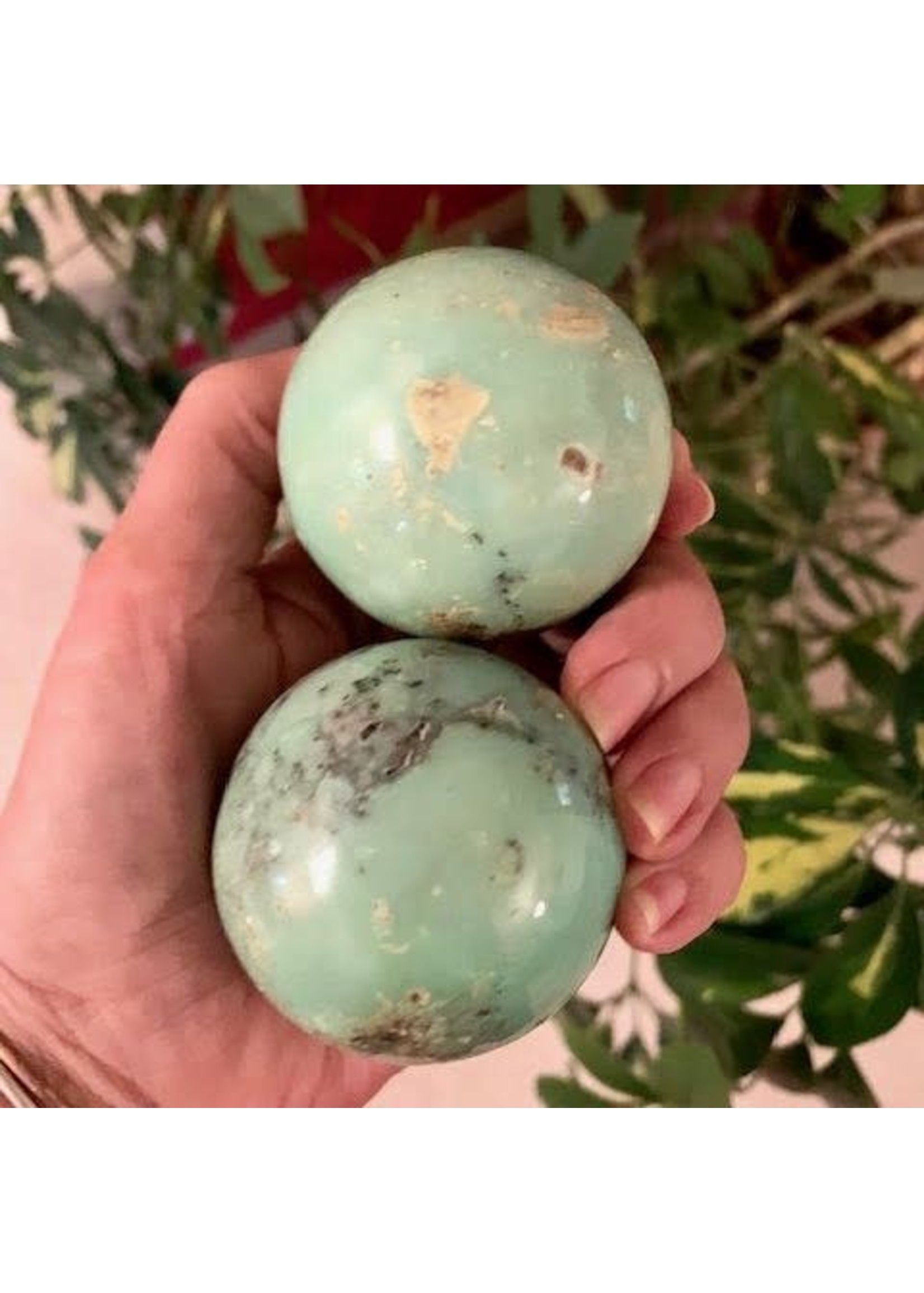 Chrysoprase Spheres for Calm