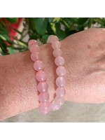 Crystal Bracelet -  Rose Quartz 8 mm