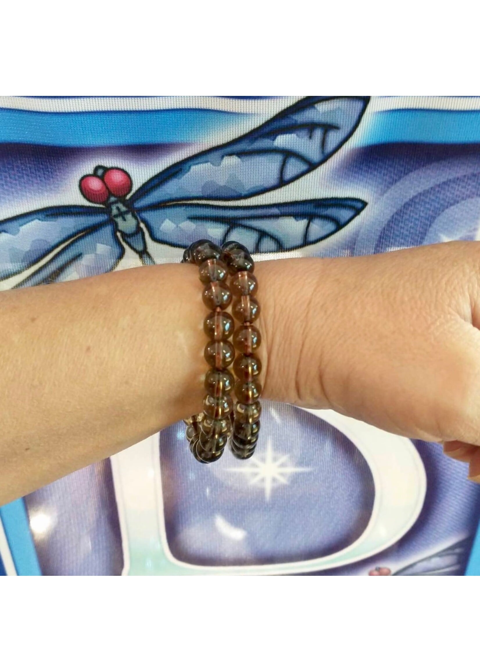 Crystal Bracelet - Smoky Quartz 8 mm