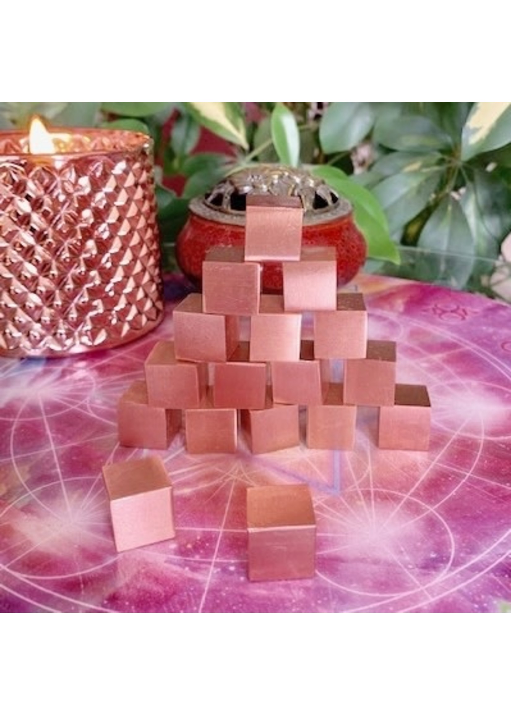Copper Cubes for energetic grounding