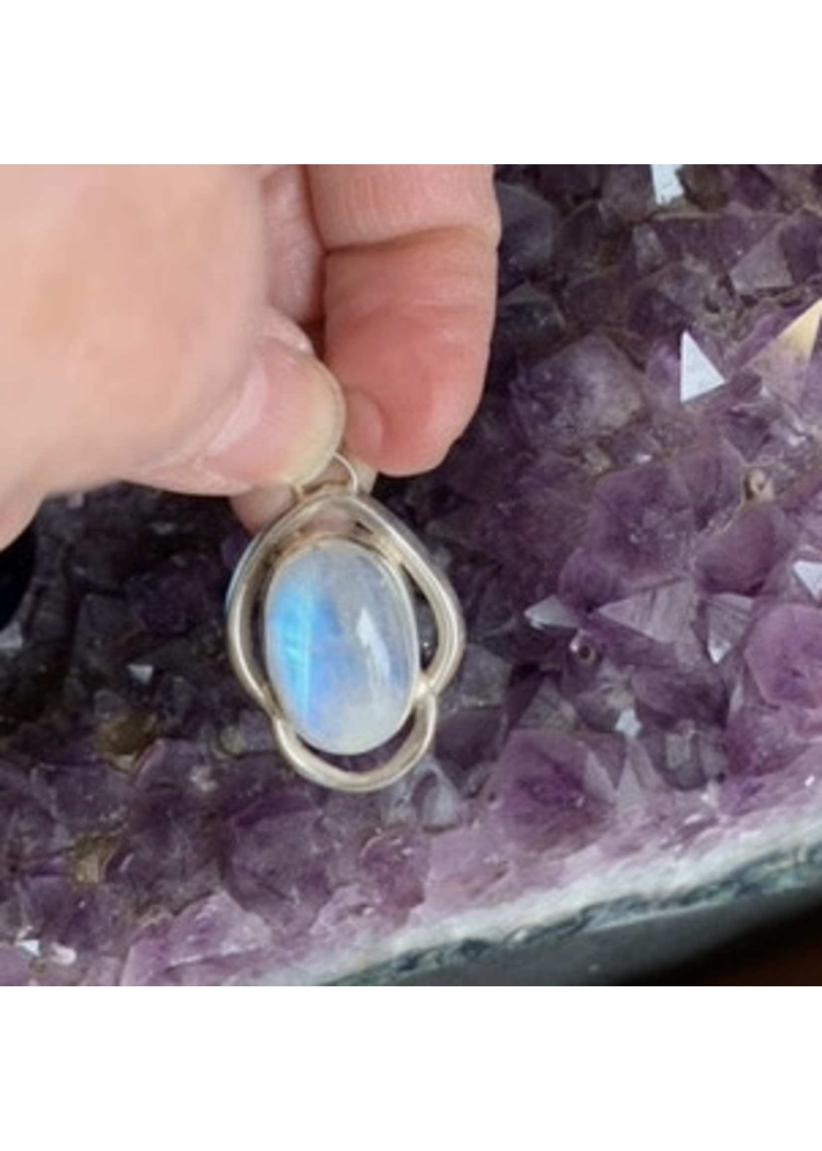 Rainbow Moonstone Pendant