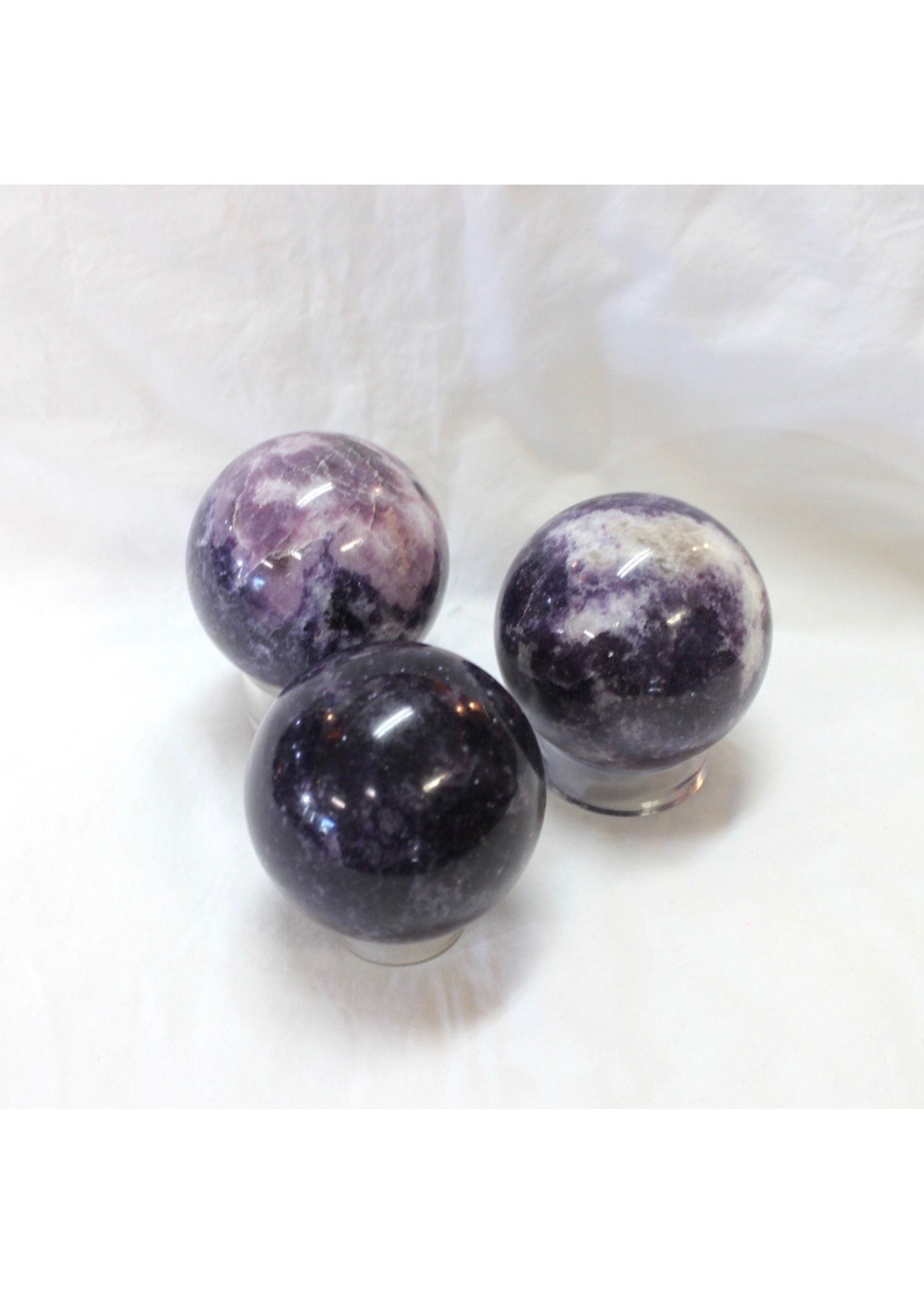 Lepidolite Spheres for continuous healing