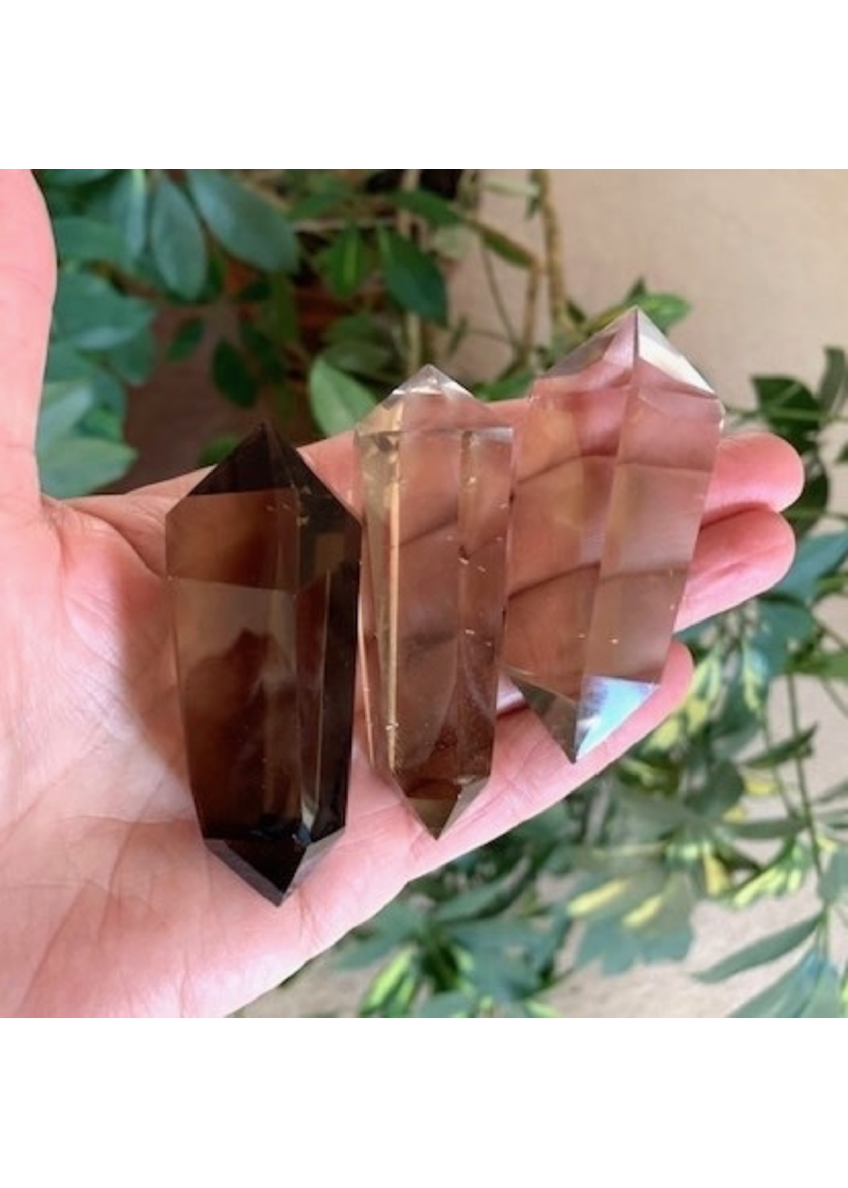 Smoky Quartz Vogel Points for Transformation