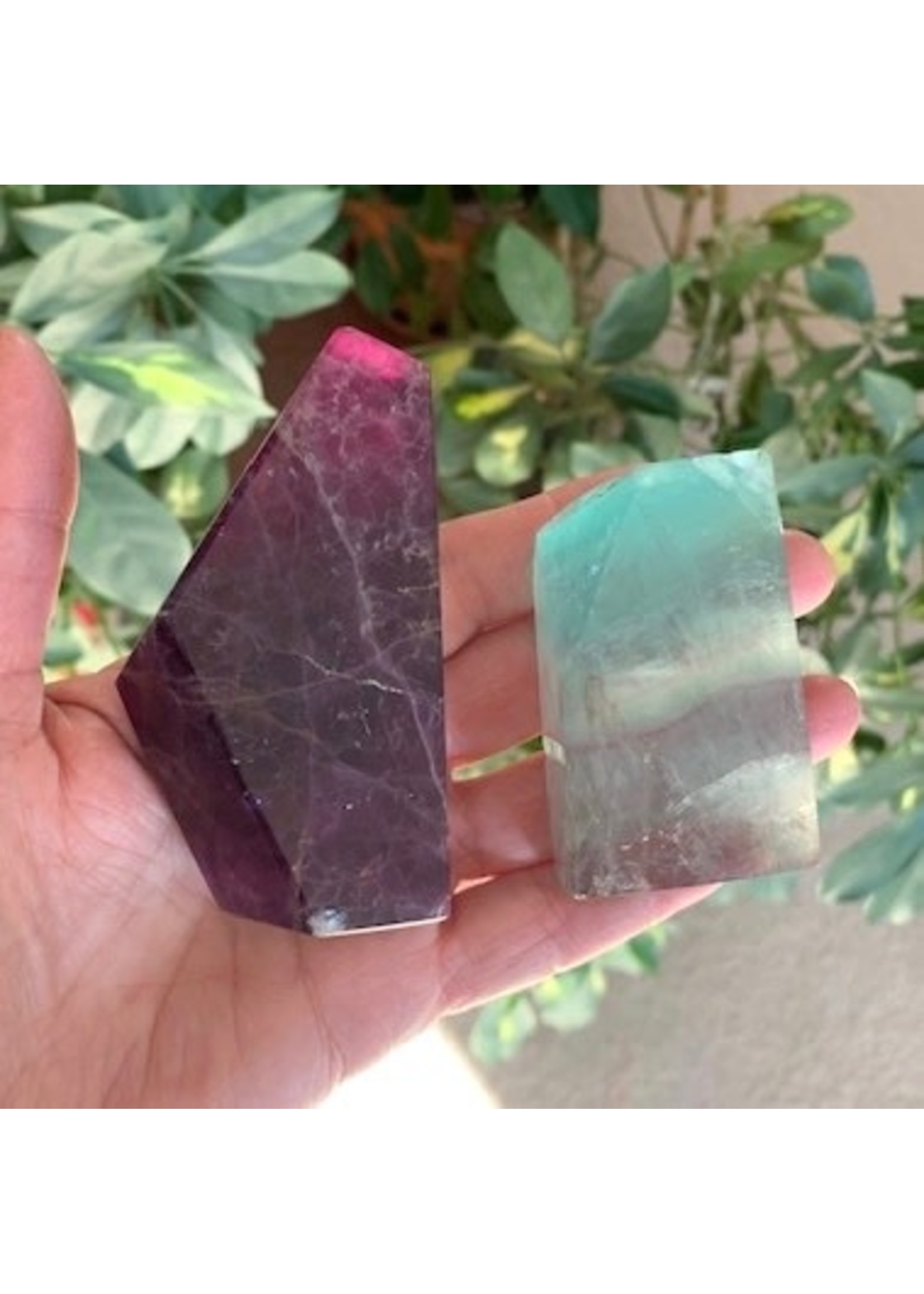 Fluorite Faceted Pieces for intuitive soul guidance