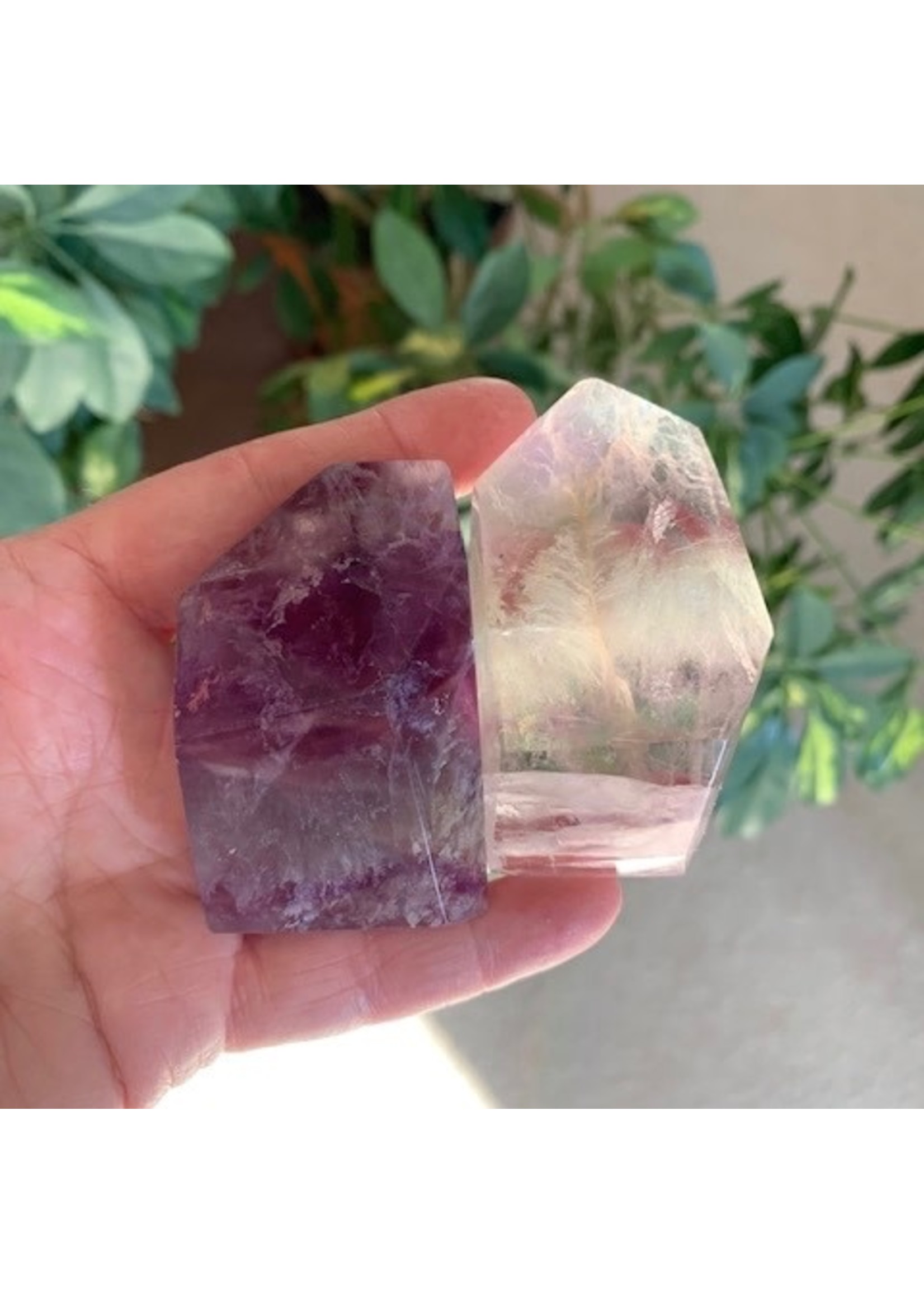 Fluorite Faceted Pieces for intuitive soul guidance