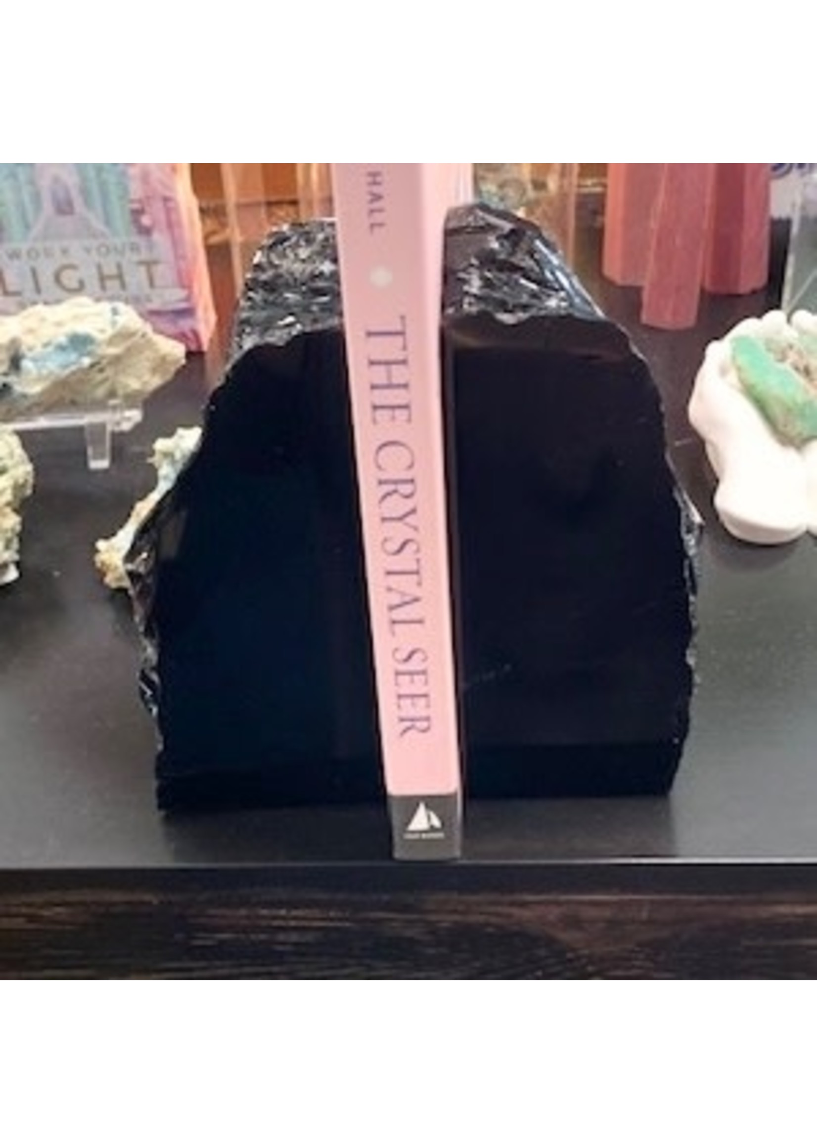 Black Obsidian Set Bookends for delving into the mysteries