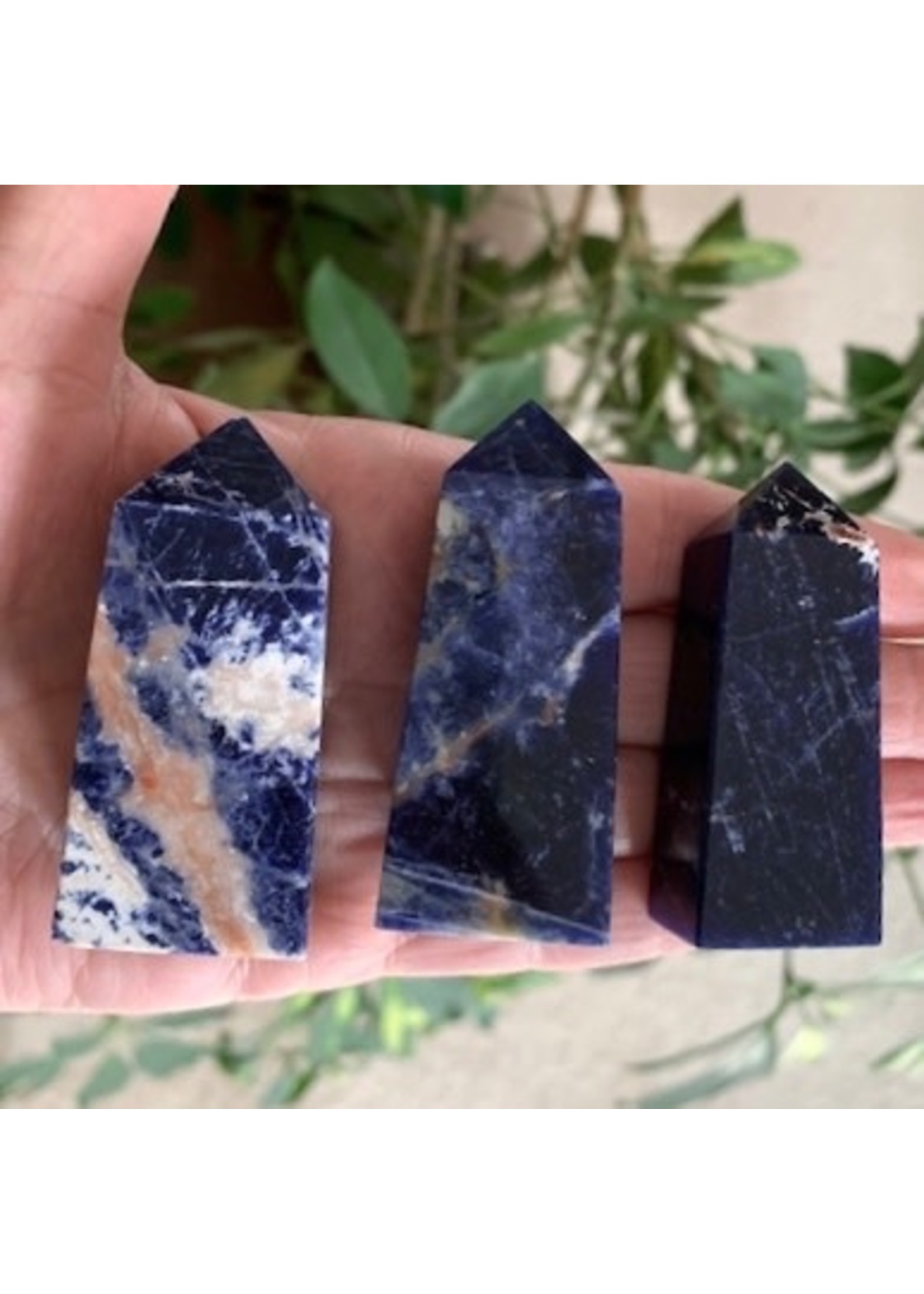 Sodalite Obelisks for elevating intuition