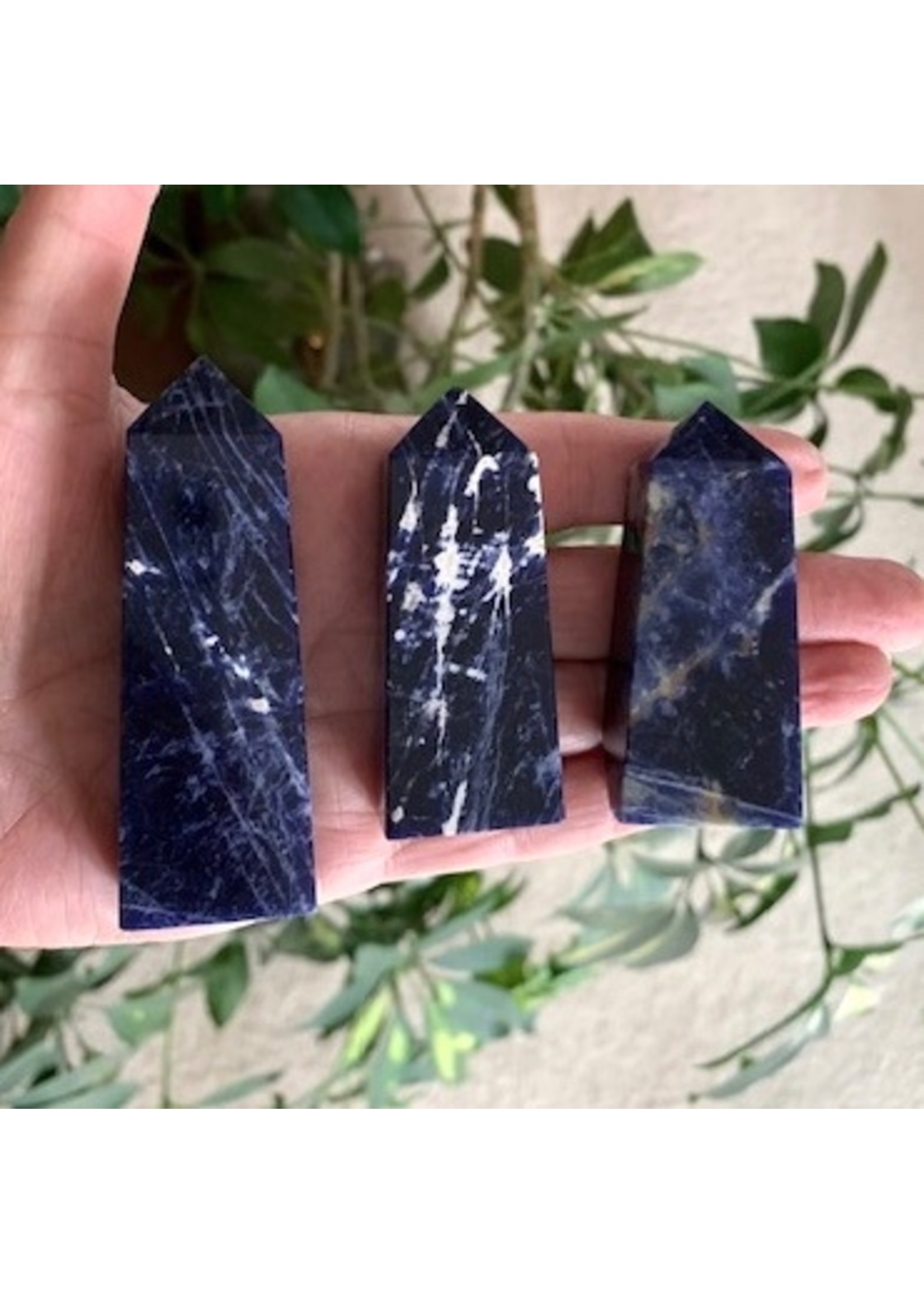 Sodalite Obelisks for elevating intuition