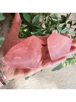 Rose Quartz Faceted Pieces for channeling love