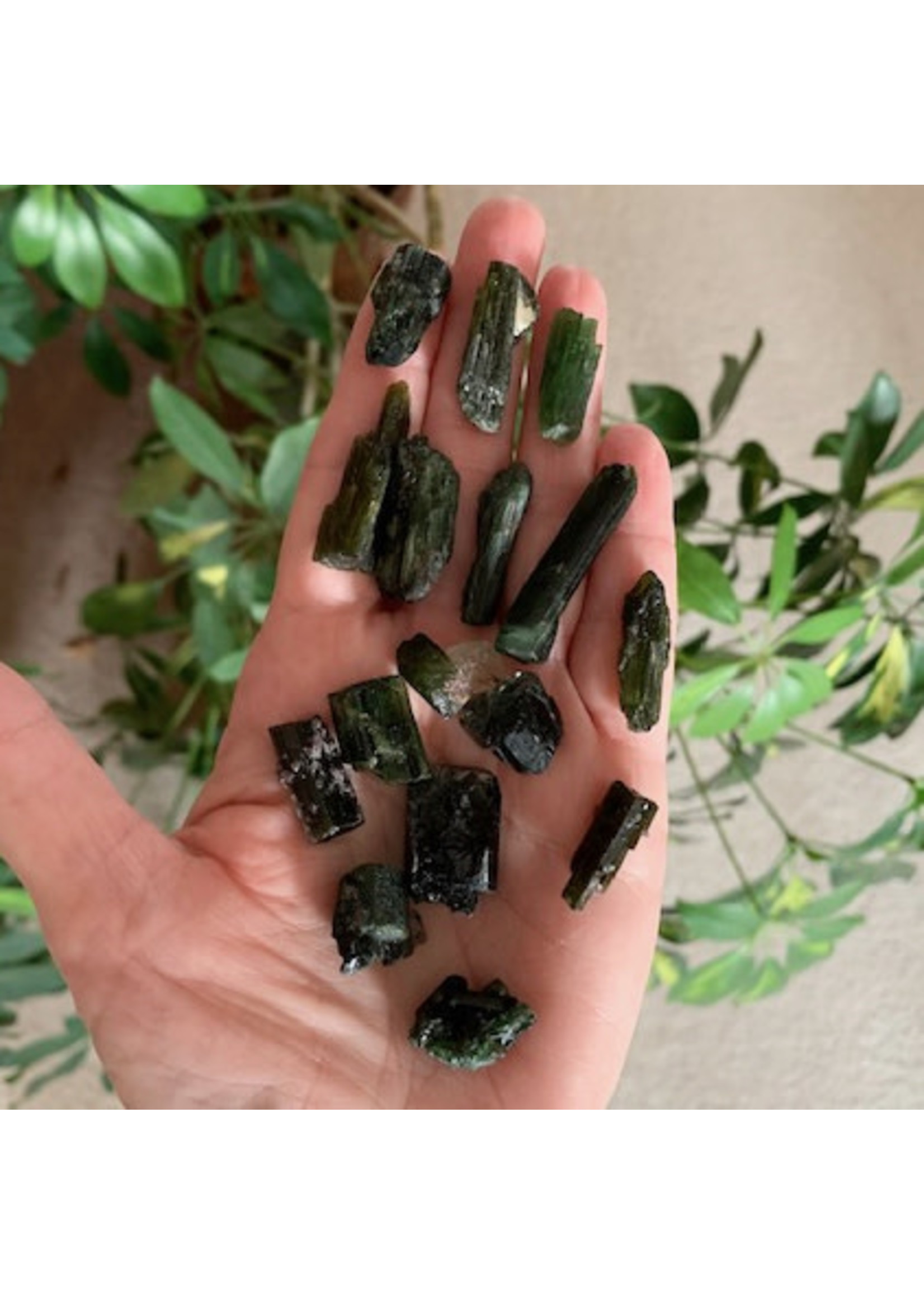 Green Tourmaline Rough for love and luck