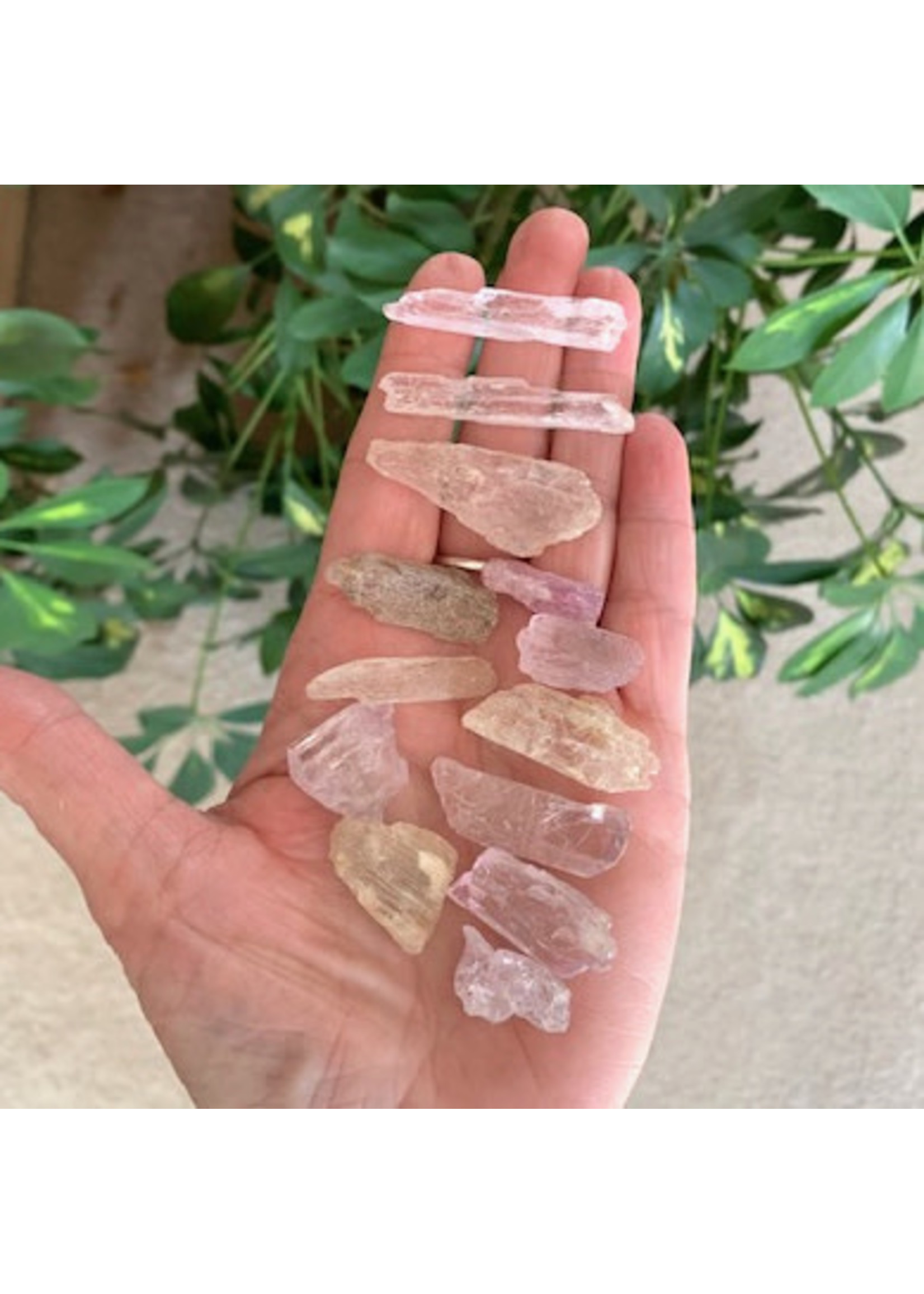 Kunzite Rough for loving tenderness