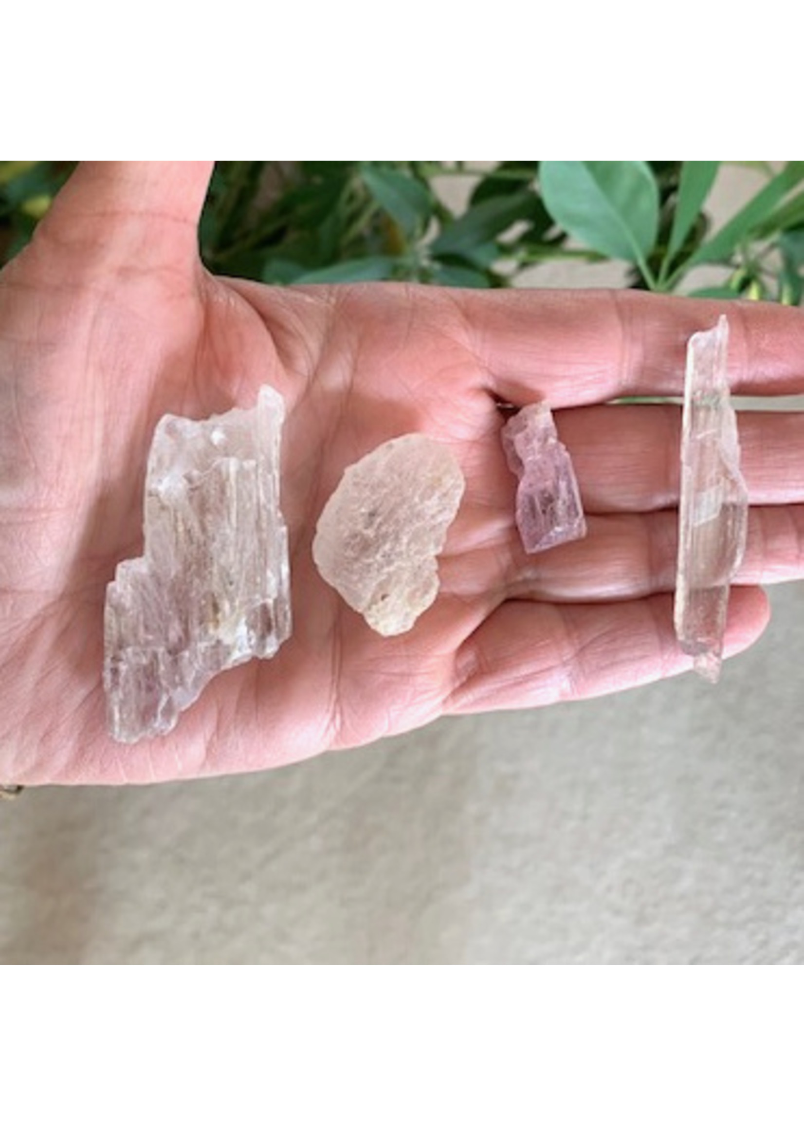 Kunzite Rough for loving tenderness