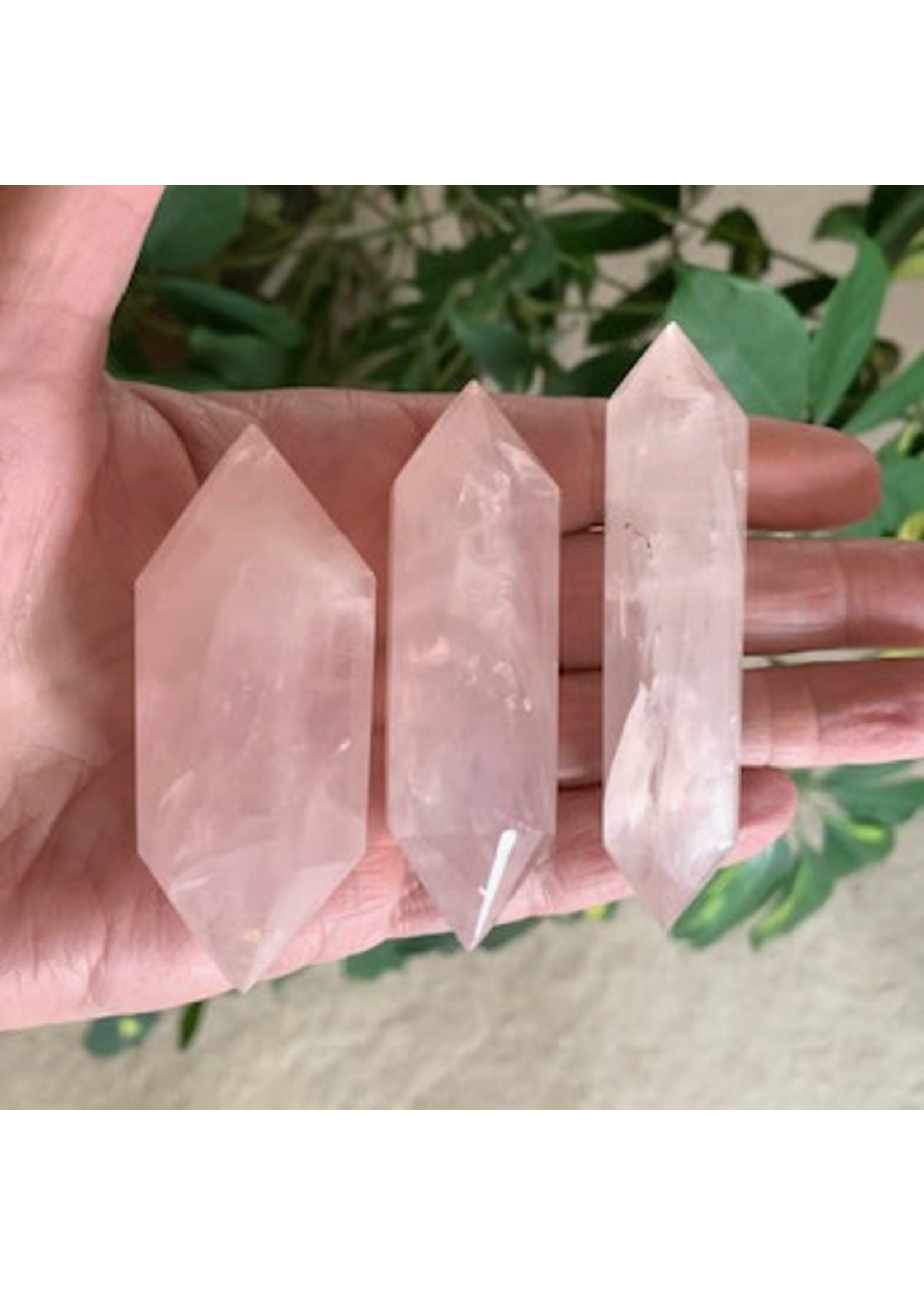 Rose Quartz Double Terminated Wands for love balance