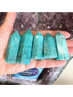 Amazonite with Smoky Quartz Generators for speaking your truth