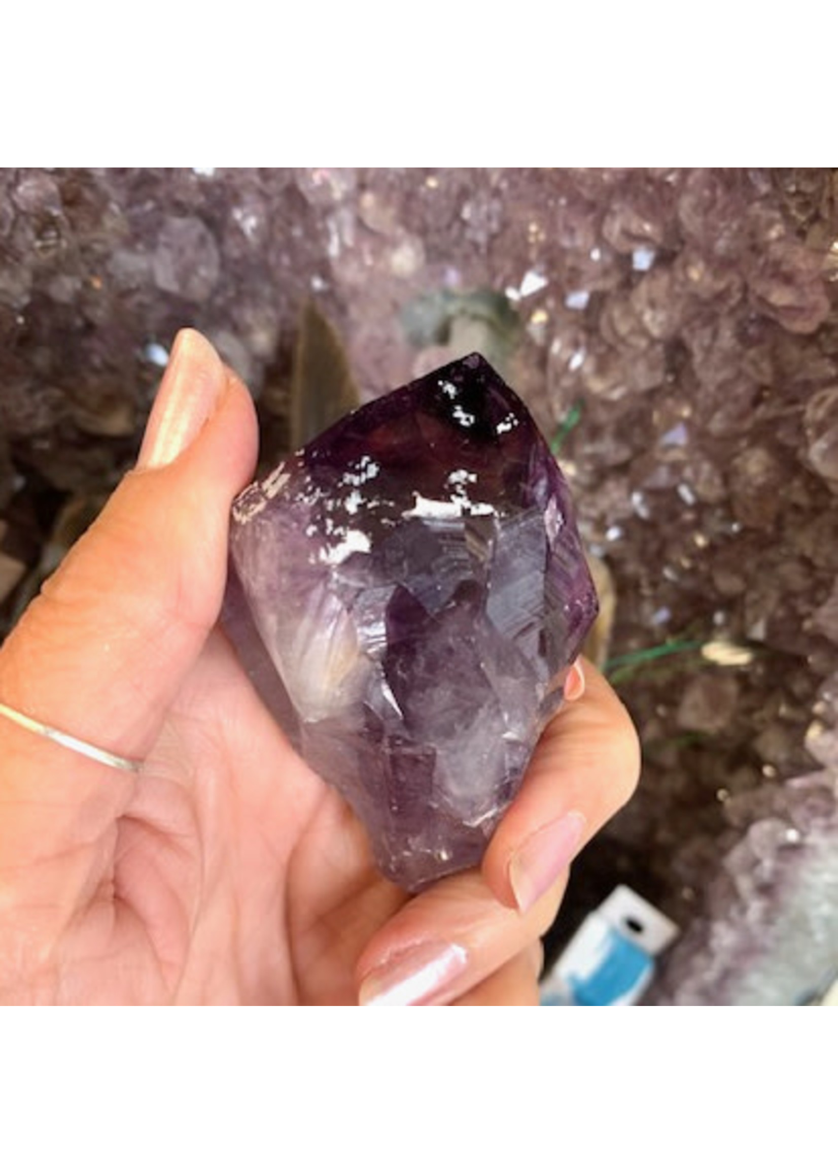 Amethyst Deep Purple Points for deep inner connection