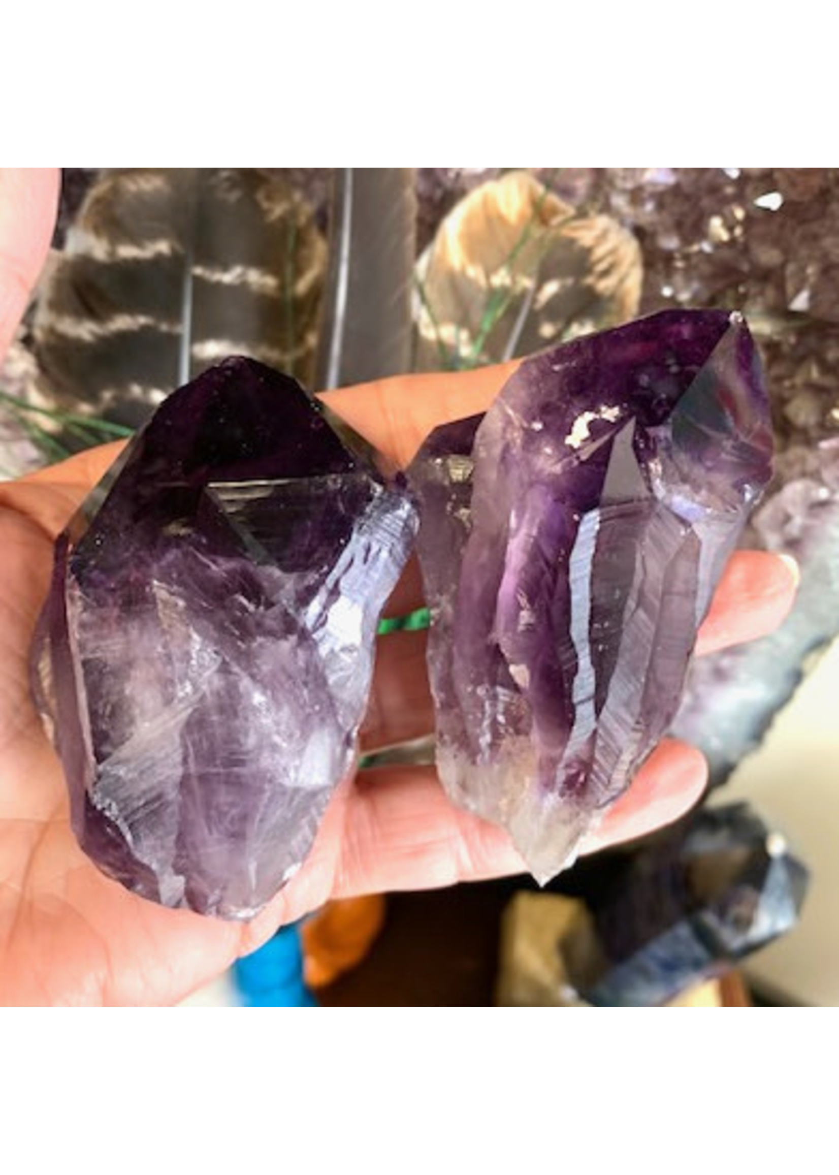 Amethyst Deep Purple Points for deep inner connection