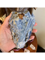 Blue Kyanite Rough with Garnet for energy balance