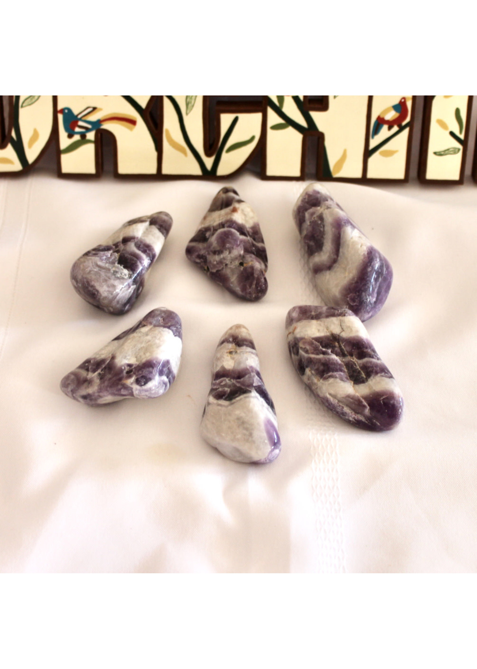 Chevron (Dream) Amethyst Polished for intuition