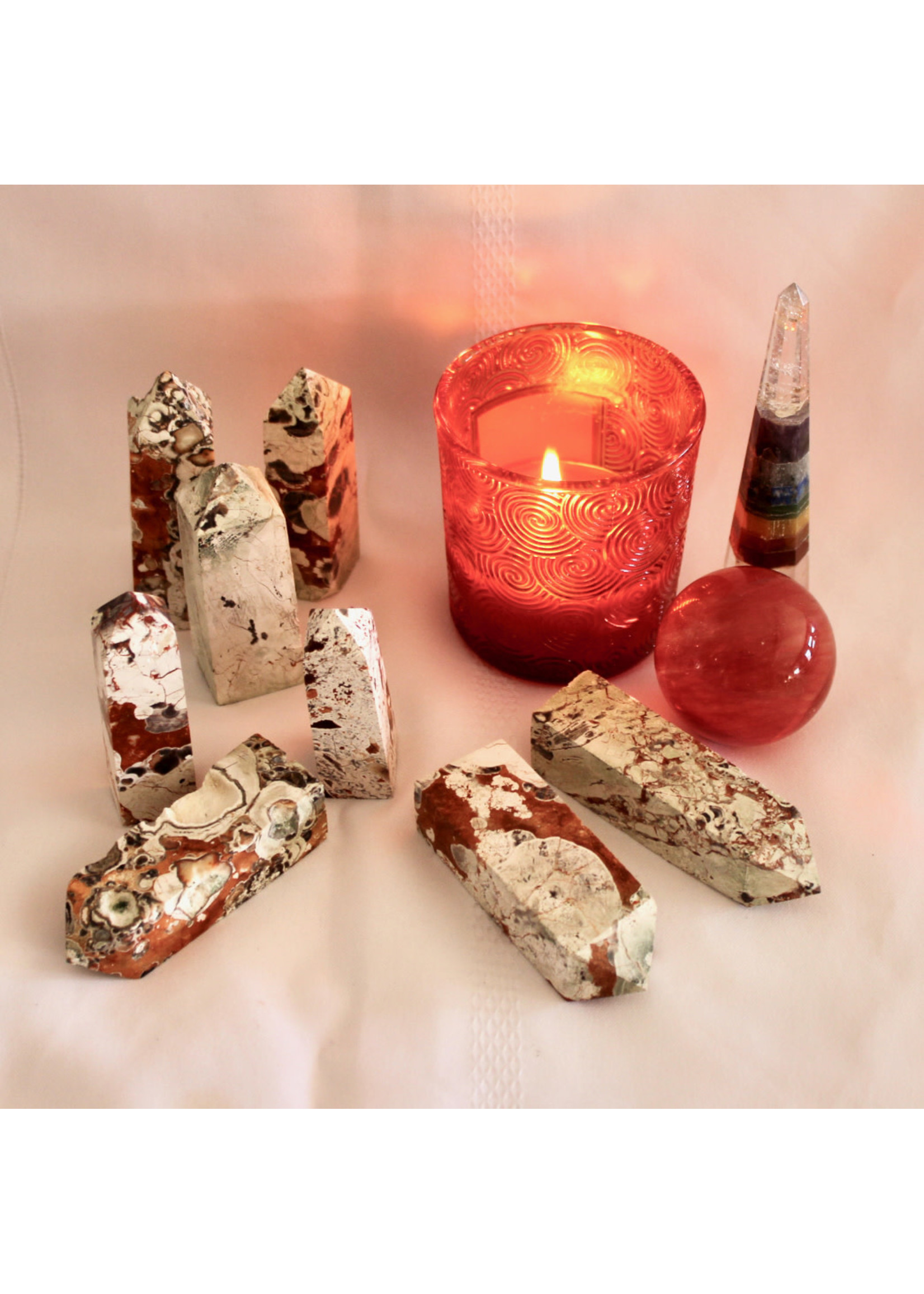 Red Agate Obelisks for elevated vitality