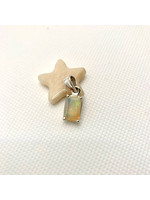 Ethiopian Opal Faceted Pendant - Square