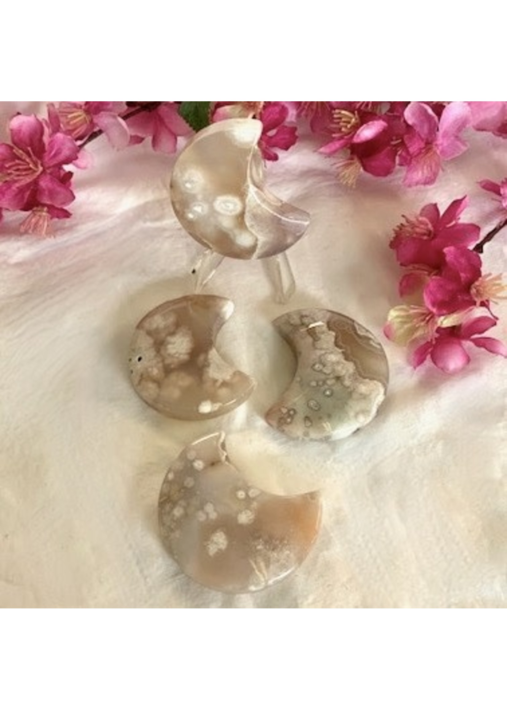 Flower Agate Moons for blossoming into your own power